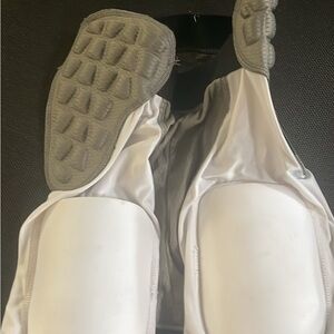 Youth Gray and White Padded baseball football shorts